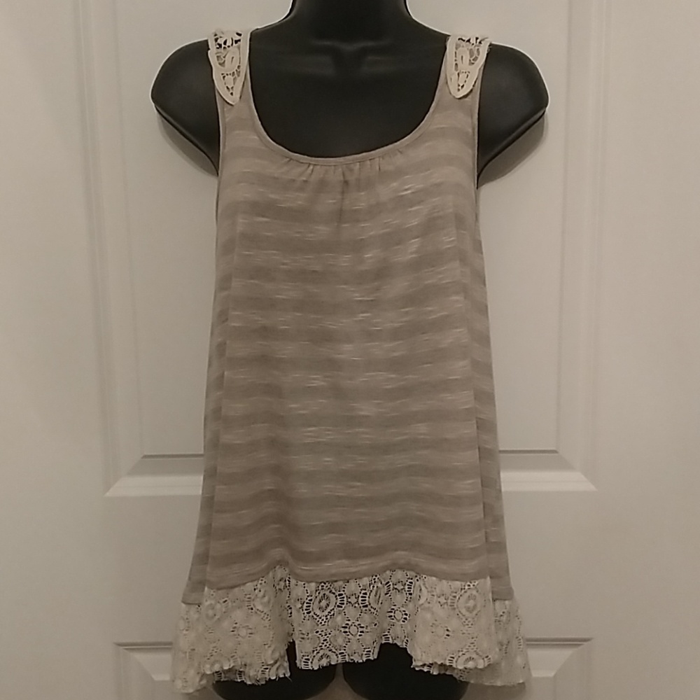 Twenty-one racer back striped tank